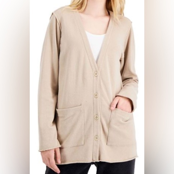 NWT- Eileen Fisher V-Neck Boxy Jacket Cardigan- Size 2X - Picture 1 of 11